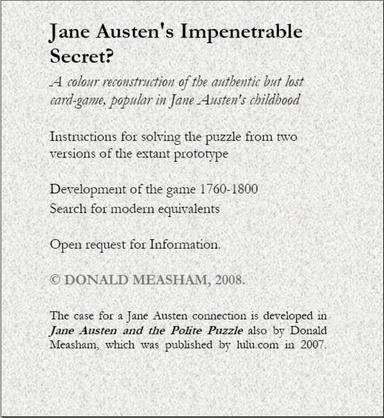 Jane Austen's Impenetrable Secret ?