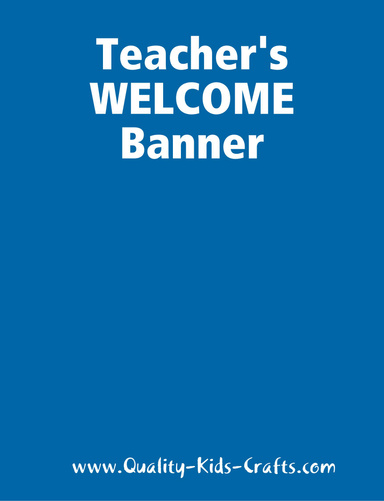 Teacher's Welcome Banner