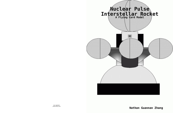 Nuclear Pulse Interstellar Rocket - A Flying Card Model