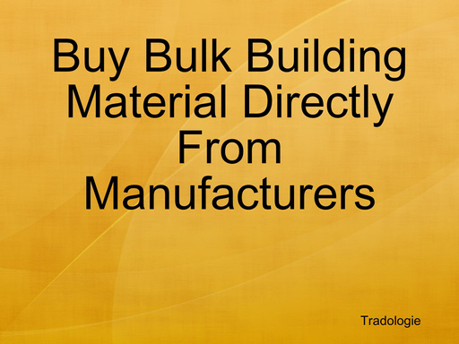 Bulk Building Material