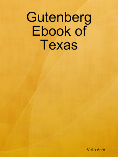 Gutenberg Ebook of Texas