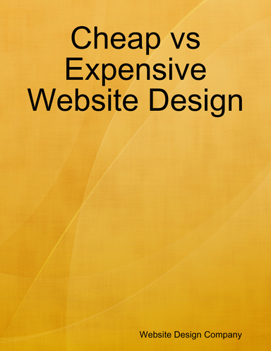 Cheap vs Expensive Website Design