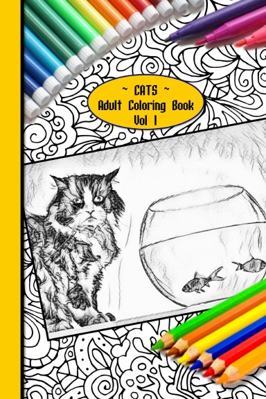 Cats Vol 1 | Adult Coloring Book | ColourMeKind