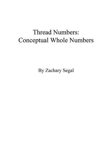 Thread Numbers: Conceptual Whole Numbers