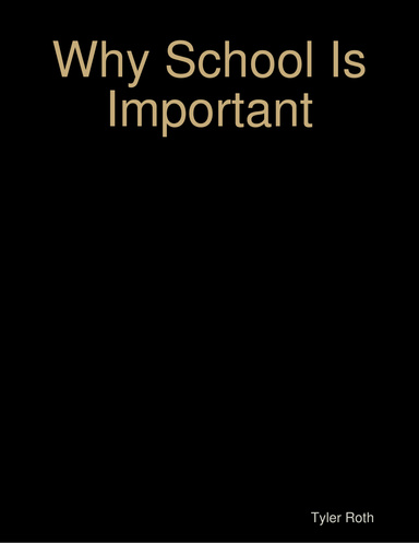 Why School Is Important