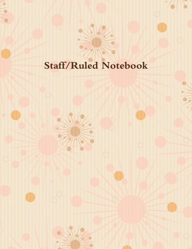 Staff/Ruled Notebook