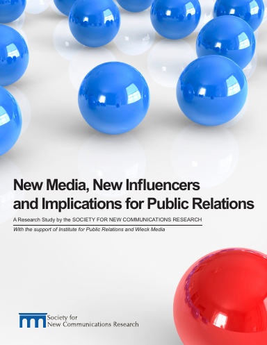 New Media, New Influencers and Implications for Public Relations
