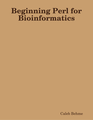Beginning Perl for Bioinformatics