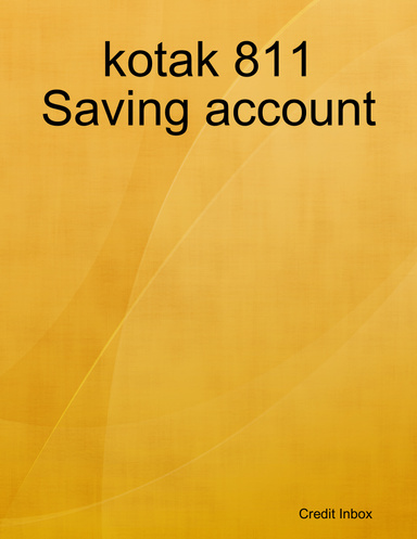 kotak 811 Saving account
