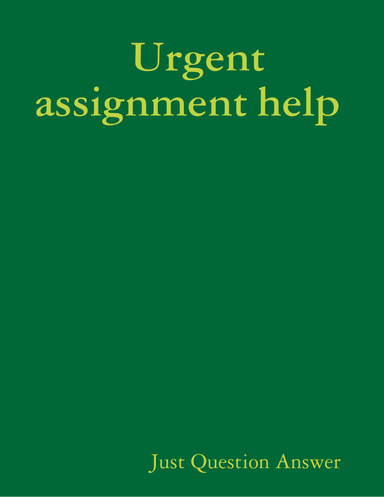 Urgent assignment help