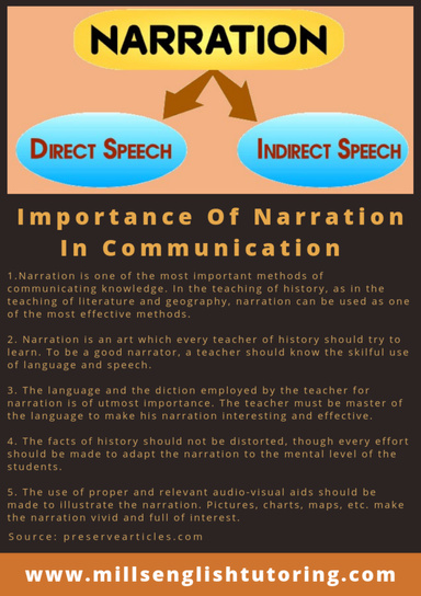 Importance Of Narration In Communication