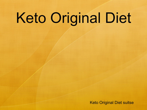 Keto Original Diet