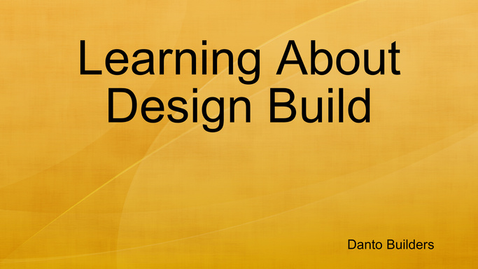 Learning About Design Build