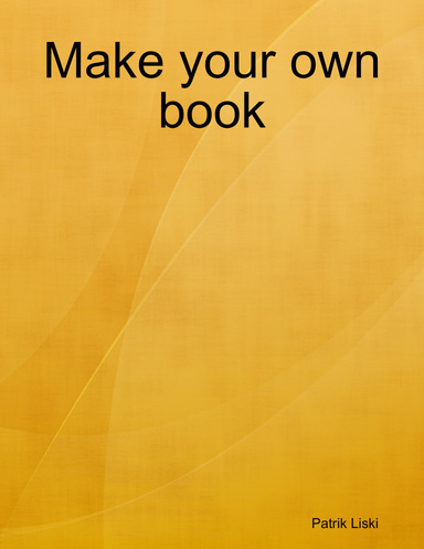 Make your own book