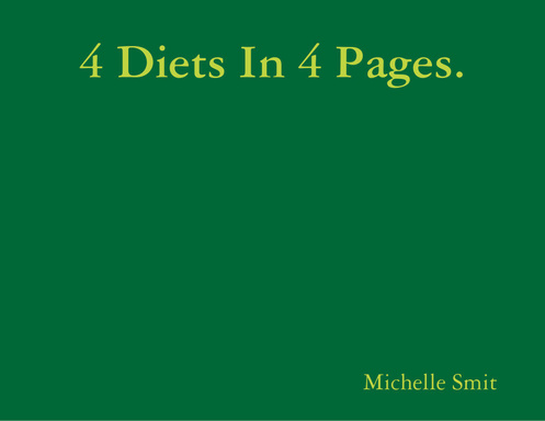 4 Diets In 4 Pages.