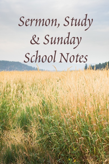 Sermon, Notes and Prayer (Large)