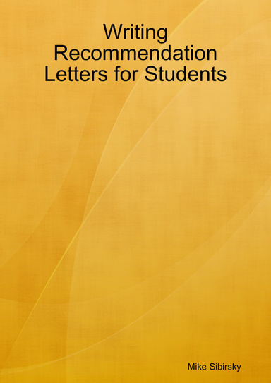 Writing Recommendation Letters for Students