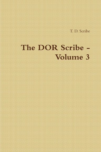 The DOR Scribe - Volume 3