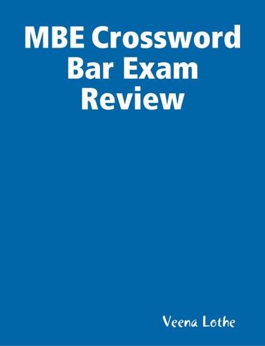 MBE Crossword Bar Exam Review