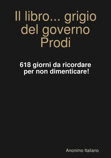 Il libro... grigio del governo Prodi
