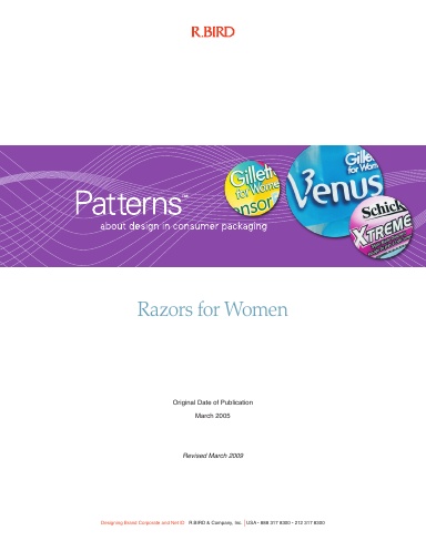 Patterns: Razors for Women