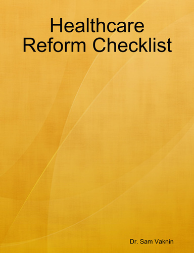 Healthcare Reform Checklist
