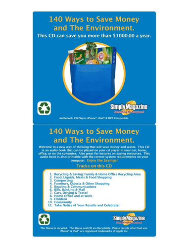 140 Ways to Save Money & The Environment
