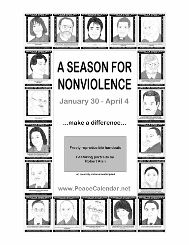 A Season For Nonviolence - Jan 30-April 4