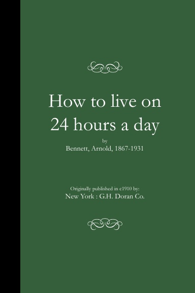 How to live on 24 hours a day (PB)