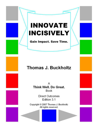 Innovate Incisively: Gain Impact. Save Time.