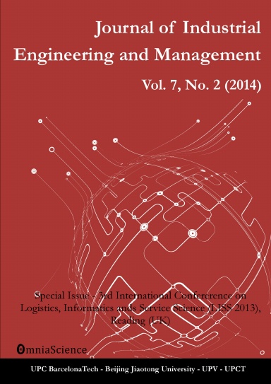 Journal of Industrial Engineering and Management Vol.7, No.2 Special Issue (Spring) (LISS 2013)