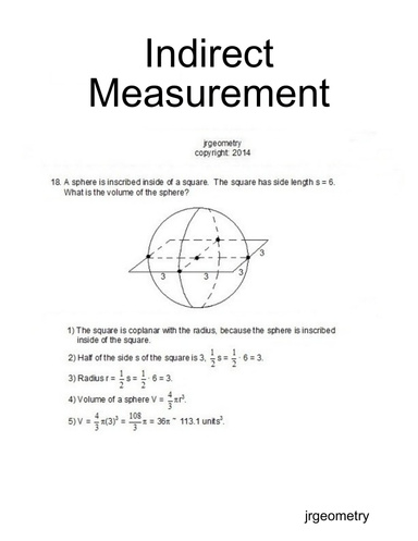 Indirect Measurement