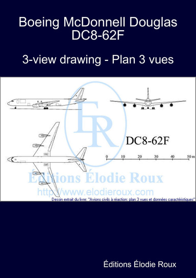 3-view drawing - Plan 3 vues - Boeing McDonnell Douglas DC8-62F