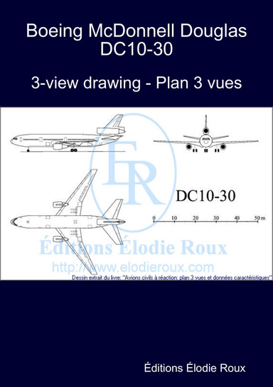 3-view drawing - Plan 3 vues - Boeing McDonnell Douglas DC10-30