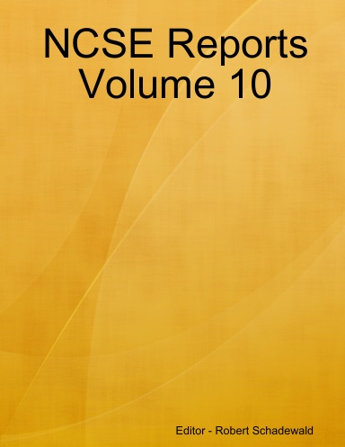 NCSE Reports Volume 10