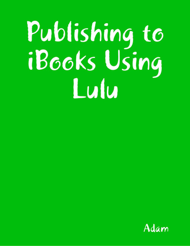 Publishing on LULU
