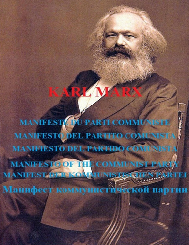 Manifest communist party in six languages