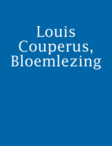 Louis Couperus, Bloemlezing