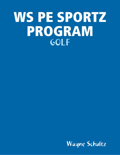 WS PE SPORTZ PROGRAM - GOLF