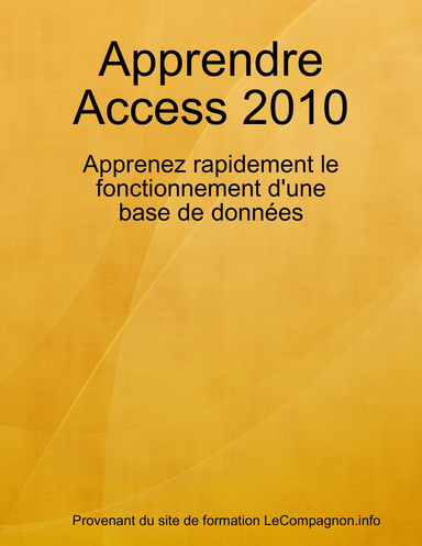 Apprendre Access 2010