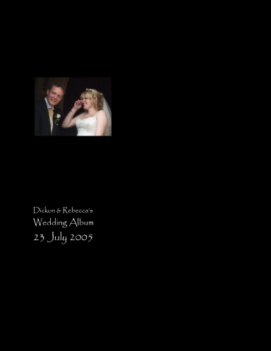 Dickon & Rebecca 23 July 2005