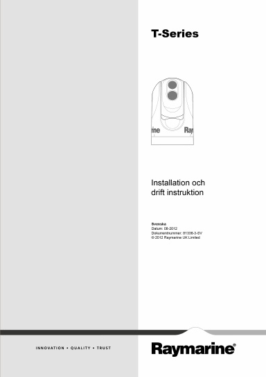 T-Series Installation och drift instruktion (81338-3) - SVENSKA (SV)