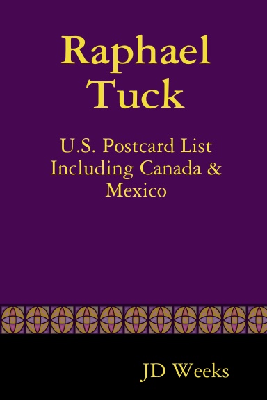 Raphael Tuck U.S. Postcard List