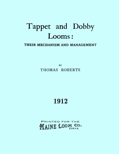 Tappet and Dobby Looms