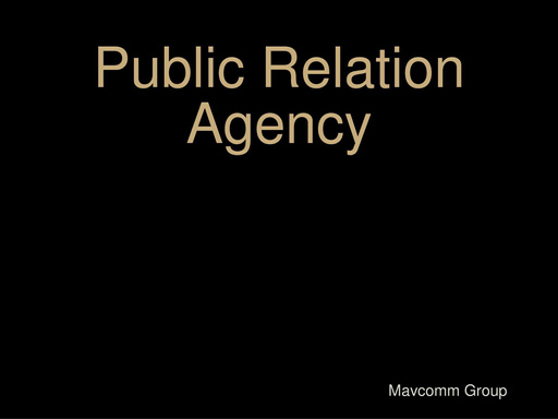 Public Relation Agency