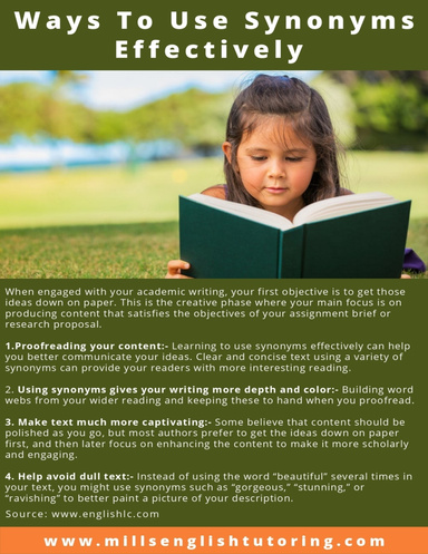 Ways To Use Synonyms Effectively