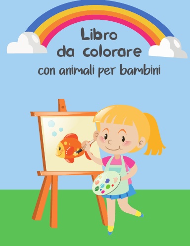 Libro da colorare con animali per bambini