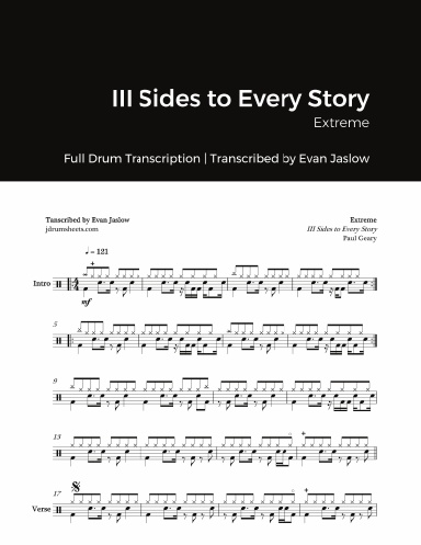 Extreme - III Sides to Every Story: Full Drum Transcription
