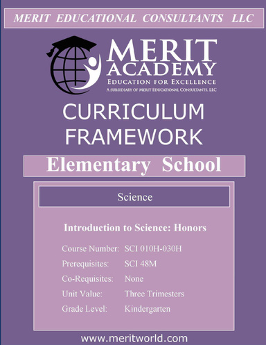 Sci 010 H 030 H Intro Science Honors