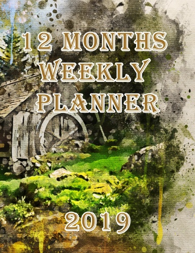 12 Months Weekly Planner 2018